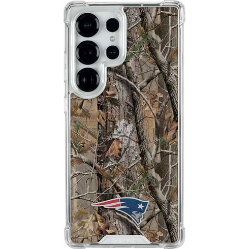 NFL New England Patriots Realtree AP Camo Galaxy S25 Ultra Clear Case